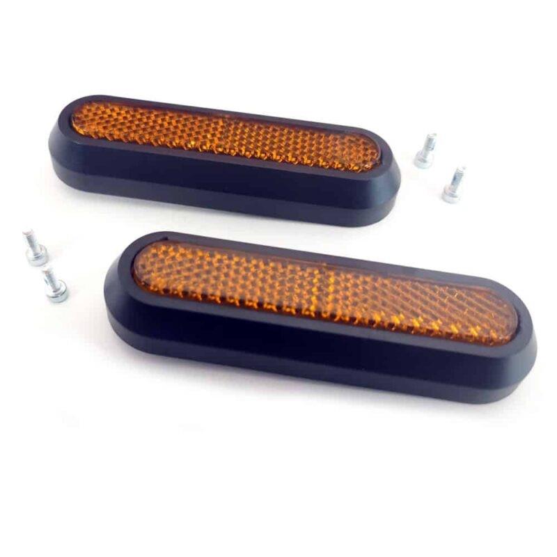 CatadiÃ³ptrico negro con reflector amarillo para Xiaomi - 2 uds