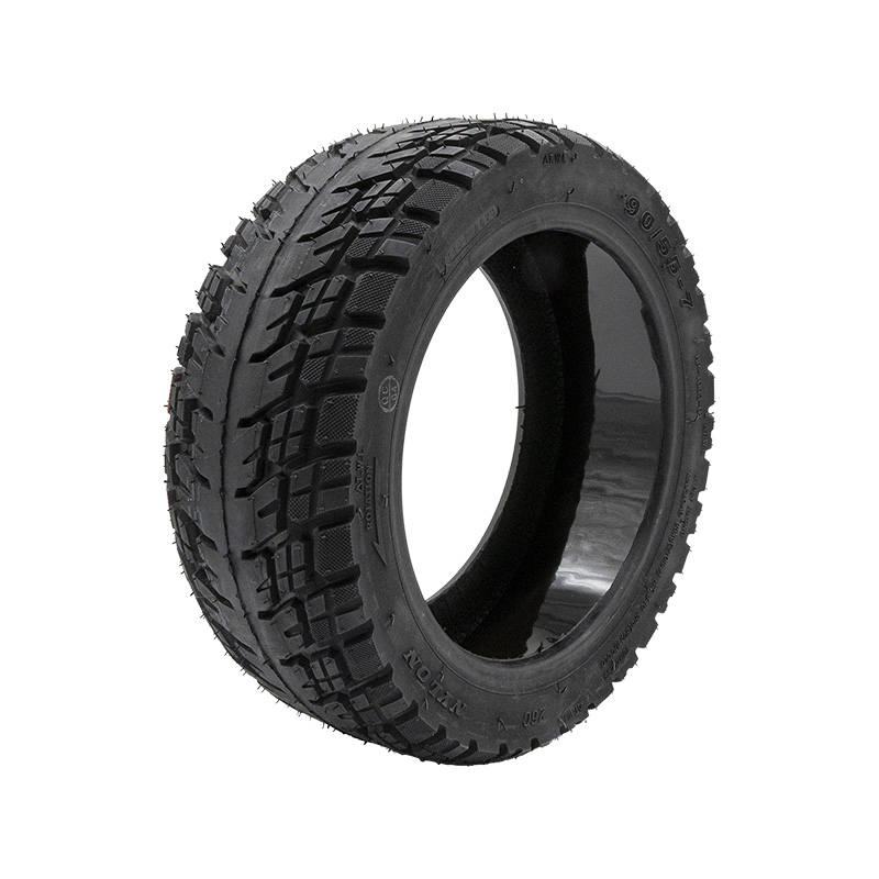 Neumático tubeless offroad 90/55-7 rojo con gel